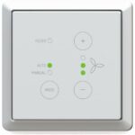 ZEHNDER - ComfoSwitch C67-interrupteur câblé à 5 pos. AUTO/MANUEL (encastrement) - 655010250