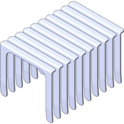 Collier de serrage blanc pour tube ComfoTube 90 mm