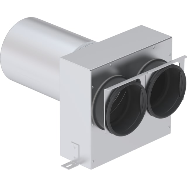 ZEHNDER - Plénum TVA métal - DN 125/2xDN90-RLC - connexion à l'arrière - L=320/200mm - 990320713 ZEHNDER - Plénum TVA métal - DN 125/2xDN90-RLC - connexion à l'arrière - L=320/200mm - 990320713