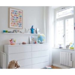 ZEHNDER - Radiateur ALURA TECH élec. H575xL1172 2000W RAL9010 23kg - ALE-200-116/F
