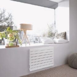 Détails visibles de Radiateur électrique horizontal blanc 1500W RODA RF pour Radiateur électrique à inertie
