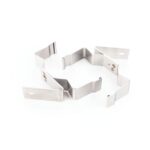 Bride métallique de fixation 45° pour luminaire technique avec perçages latéraux