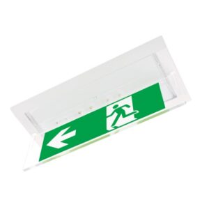 ZEMPER - Acc pour montage encastré au plafond blanche + panneau transparent D6 excl picto - 90091NMF
