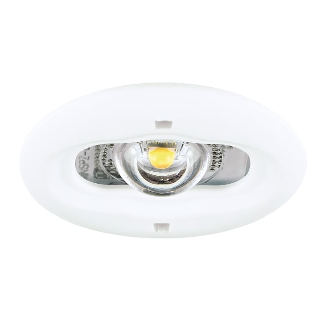 ZEMPER SPAZIO NANO Bloc de secours LED Bloc de secours LED encastrable blanc rond 280 lm avec lentille centrale et autotest