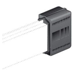 Fermeture IP55 pour canalisation A, configuration visible