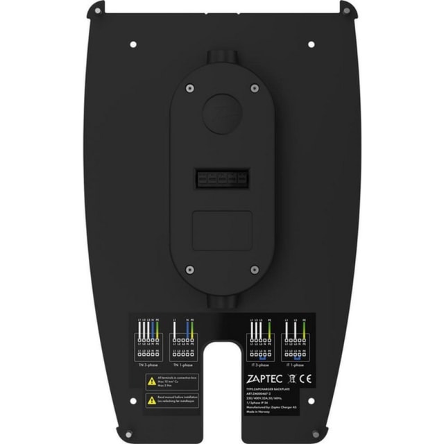 Zaptec - Zaptec Backplate Pro - Montage mural - Noir RAL9017 - Nécessaire pour borne Pro - ZM000438 Zaptec - Zaptec Backplate Pro - Montage mural - Noir RAL9017 - Nécessaire pour borne Pro - ZM000438