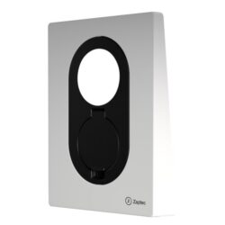 Façade blanche avec insert noir pour borne Zaptec Go 2 Cloud White