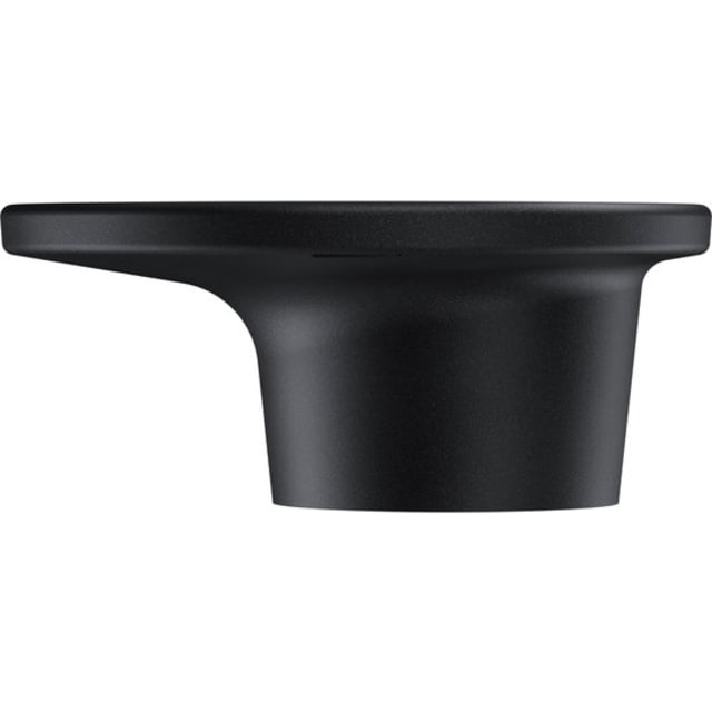 Support mural noir pour câble de recharge Type 2 32A avec forme cylindrique