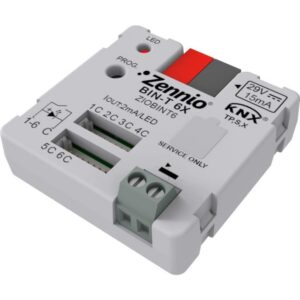 Zennio - BIN-T 6X - Module d'entrée KNX binaire 6P - ZEZIOBINT6