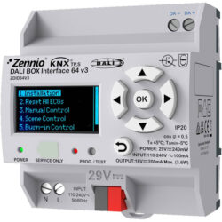 Zennio - DALI-BOX Interface 64 v3 - Passerelle KNX DALI - ZEZDID64V3