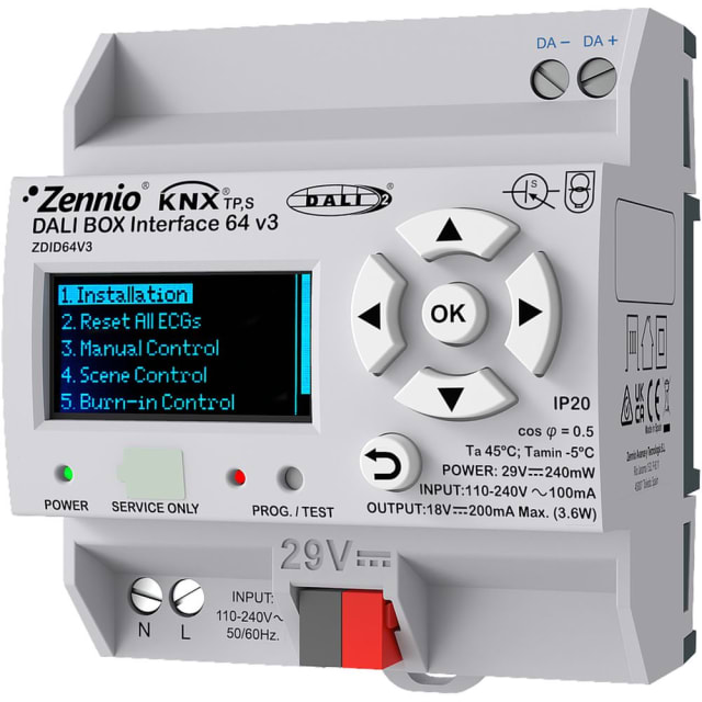 Zennio - DALI-BOX Interface 64 v3 - Passerelle KNX DALI - ZEZDID64V3 Zennio - DALI-BOX Interface 64 v3 - Passerelle KNX DALI - ZEZDID64V3