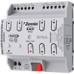 Zennio - DALIBOX Broadcast 6CH v2 - Passerelle KNX DALI Broadcast avec 6 canneaux - ZEZDIDLB6V2