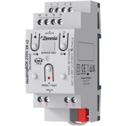 Zennio - HeatingBOX 230V 2X v2 - Actionneur de chauffage KNX 230V 2P - ZEZCL2H230V2