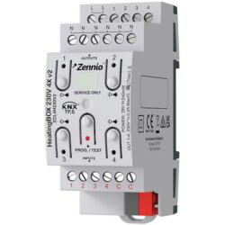 Zennio - HeatingBOX 230V 4X v2 - Actionneur de chauffage KNX 230V 4P - ZEZCL4H230V2
