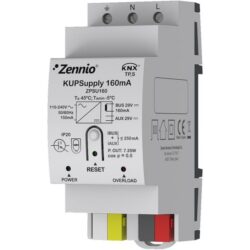 Alimentation KNX 160 mA rail DIN 29 VDC, configuration visible
