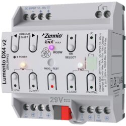 Détails visibles de Contrôleur LED KNX 4 canaux à tension constante pour Contrôleurs RGB / RGBW