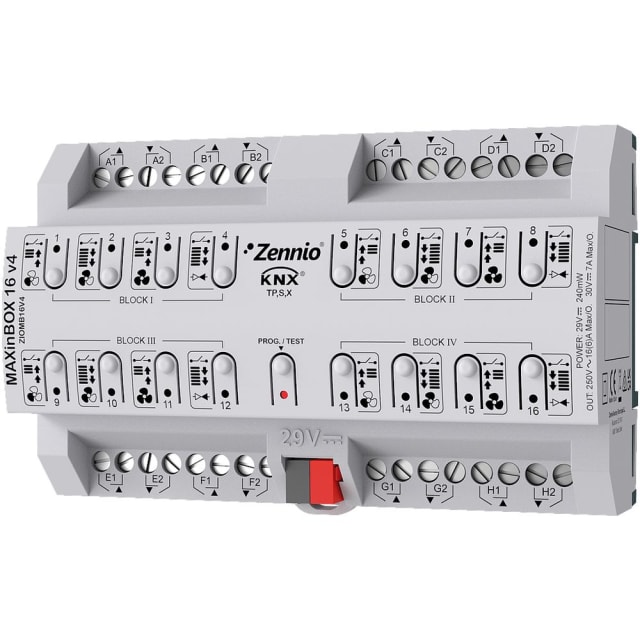 Zennio - MAXinBOX16 v4 - Actionneur KNX multifonctionnel 16P - ZEZIOMB16V4 Zennio - MAXinBOX16 v4 - Actionneur KNX multifonctionnel 16P - ZEZIOMB16V4