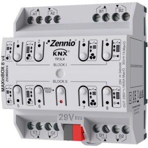 Zennio - MAXinBOX8 v4 - Actionneur KNX multifonctionnel 8P - ZEZIOMB8V4