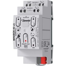 Zennio - MINiBOX 40 v3 - Actionneur KNX multifonctionnel 4P - ZEZIOMN40V3