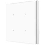 Zennio - Square TMD 4 (Blanc) - Interrupteur tactile KNX 4P avec capteur de température - ZEZVI-SQTMD4-W