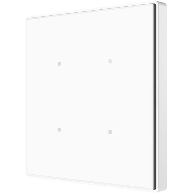 Zennio - Square TMD 4 (Blanc) - Interrupteur tactile KNX 4P avec capteur de température - ZEZVI-SQTMD4-W Zennio - Square TMD 4 (Blanc) - Interrupteur tactile KNX 4P avec capteur de température - ZEZVI-SQTMD4-W