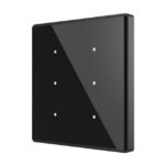 Zennio - Square TMD 6 (Anthracite) - Interrupteur tactile KNX 6P avec température - ZEZVI-SQTMD6-A