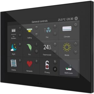 Zennio - Z70 v2 (Anthracite) - Écran tactile KNX 7 avec capteur de température - ZEZVIZ70V2A