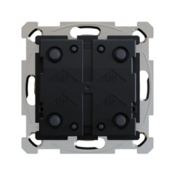 Bouton poussoir KNX ZS55 Soft avec sonde, dimensions 55 x 55 x 28,8 mm