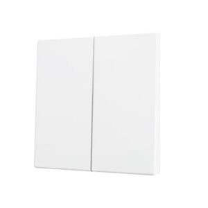 Zennio - ZS55 Touche double (bas) bouton poussoir KNX Soft (Blanc mat) - ZEZS55CSOFT22MW
