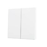 Zennio - ZS55 Touche double (bas/haut) bouton poussoir KNX Soft (Blanc mat) - ZEZS55CSOFT24MW