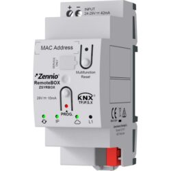 Détails visibles de Passerelle serveur web KNX sur rail DIN ZEZSYRBOX pour Passerelles domotiques / bridge