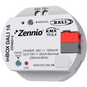 Zennio - inBOX DALI 16 - Passerelle KNX DALI - ZEZDIIBD16