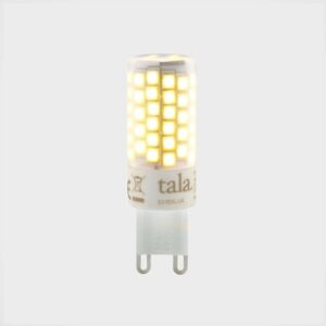 Ampoule LED G9 céramique 4W 2700K, forme et finition du produit visibles