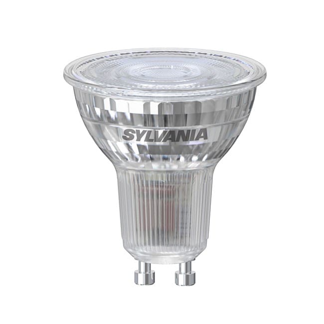 SYLVANIA présentation technique du Ampoule LED spot GU10 dimmable 580 Ampoule LED spot GU10 dimmable 580 lm 4000K 36°, configuration et finitions visibles
