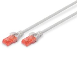 Détails visibles de Câble réseau RJ45 Cat 6 U/UTP LSZH gris 0,5 m pour Cordons patch RJ45