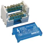 nVent Eriflex - Répartiteur Bipolaire 80/100 A - 6 Connexions - 563900