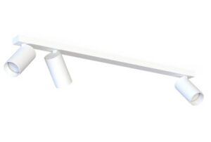 Spot plafond orientable blanc MONO III 7811, forme et finition du produit visibles
