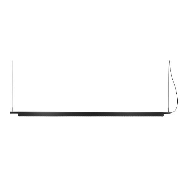 LUCEPLAN — vue produit de Suspension LED noire Compendium 930 Suspension LED noire Compendium 930, forme et finition du produit visibles