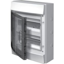ABB - Coffret Fix-o-Rail 65 24M 2R IP65 435x320x155mm transparent en saillie - 1SLM006501G1204