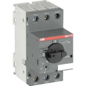 Disjoncteur moteur MS116 6,3-10A, configuration visible
