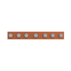 Barre de terre horizontale 30x10 L400, configuration visible