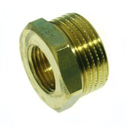 Détails visibles de Réduction laiton DZR femelle mâle G3/8 x G1/2 D1102 pour Réduction