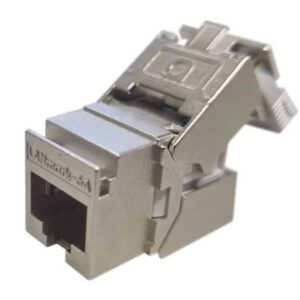 Détails visibles de Connecteur RJ45 Cat 6A blindé Snap-In pour Keystones RJ45