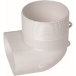 Aldes - Coude mixte - vertical - équivalent Ø80mm - 40x100 (conduit rigide plastique min - 11023002