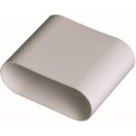 Aldes - Raccord mâle - LG80mm - équivalent Ø80 - 40x100 (conduit rigide plastique miniga - 11023082