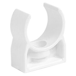 Détails visibles de Clip de fixation murale pour tube condensats PVC 20x30 pour Accessoires pour tubes