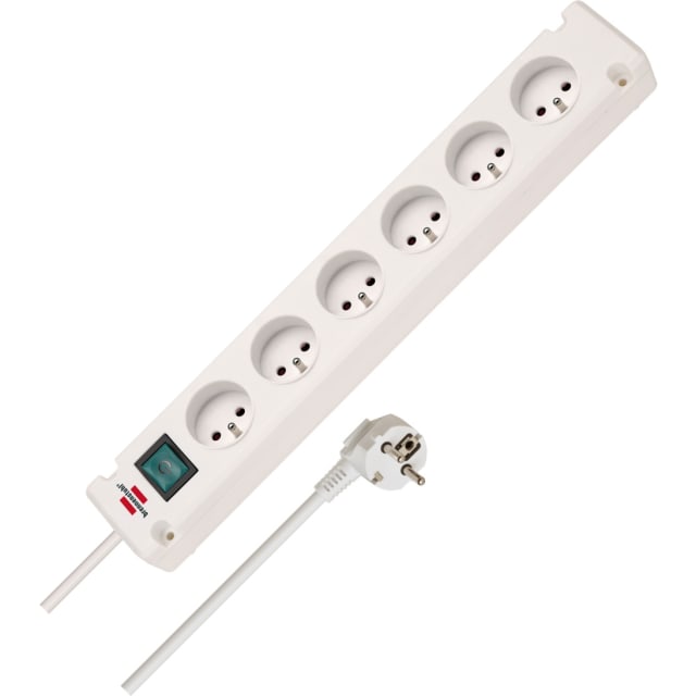 BRENNENSTUHL - Bremounta boite de 6 prises blanc 3m H05VV-F 3G1 BRENNENSTUHL - Bremounta boite de 6 prises blanc 3m H05VV-F 3G1
