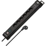 BRENNENSTUHL - Prolongateurs multiprise Premium-Line avec chargeur USB 6 prises noir 3m H05VV-F - 1951164602