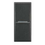 BTICINO - Bouton-poussoir Axolute - 1P NF - 250V - 10A - gris foncé - 1 module - HS4034