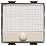 BTICINO - Bouton-poussoir pour sonnerie Magic - 1P NO - avec porte-étiquette éclairable - A5008